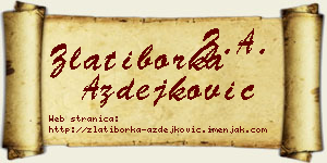 Zlatiborka Azdejković vizit kartica